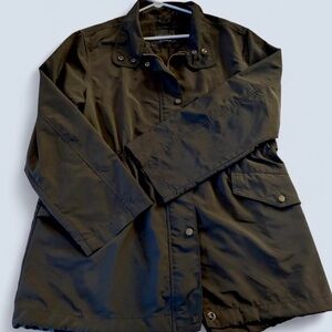 Sanctuary Black Trench Coat with Snap Front. Mid-Length. Lightweight SZ XL